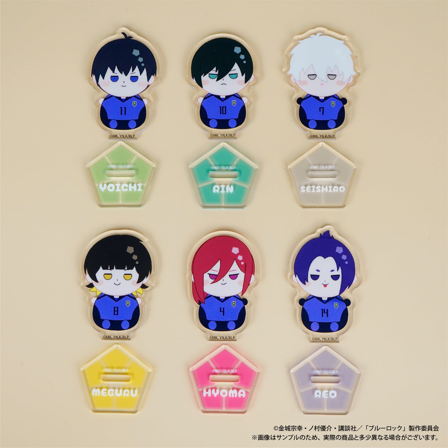 ブルーロック トレーディングもにゅもアクリルスタンド 第1弾 1BOX(6パック)入り