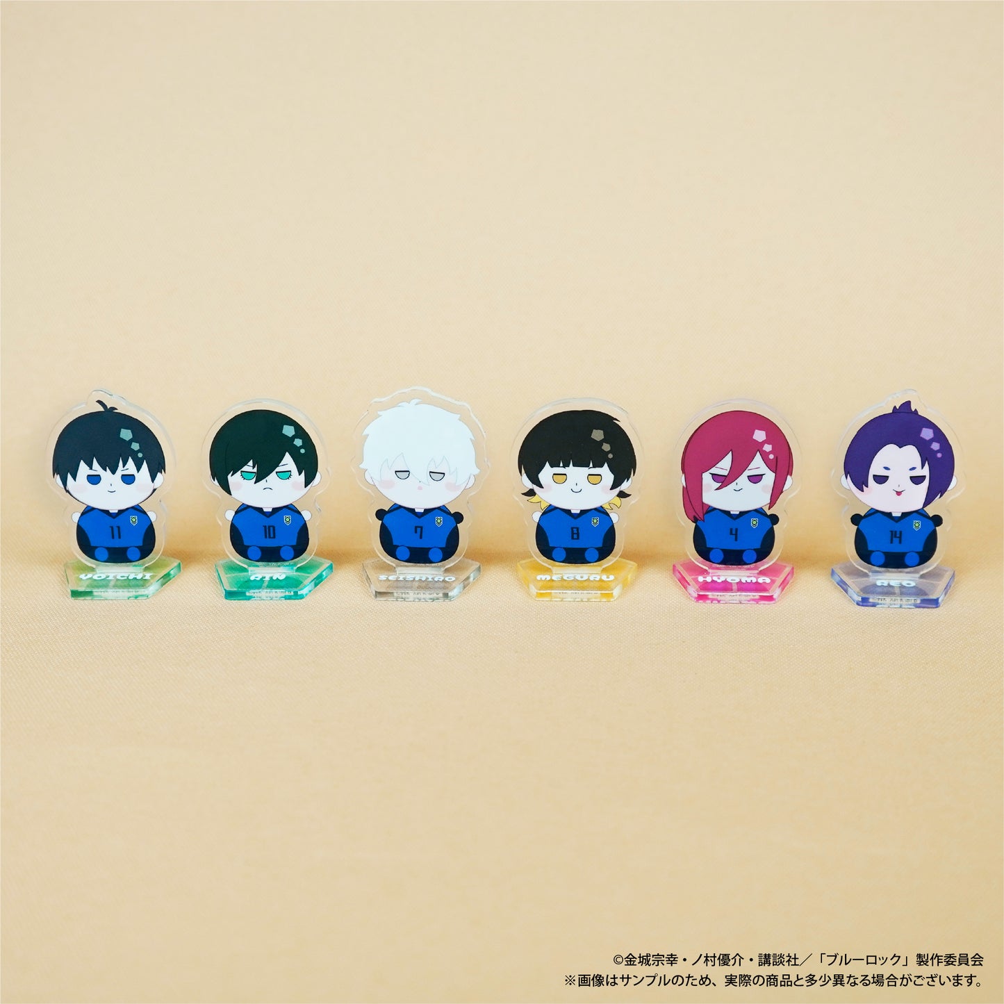 ブルーロック トレーディングもにゅもアクリルスタンド 第1弾 1BOX(6パック)入り