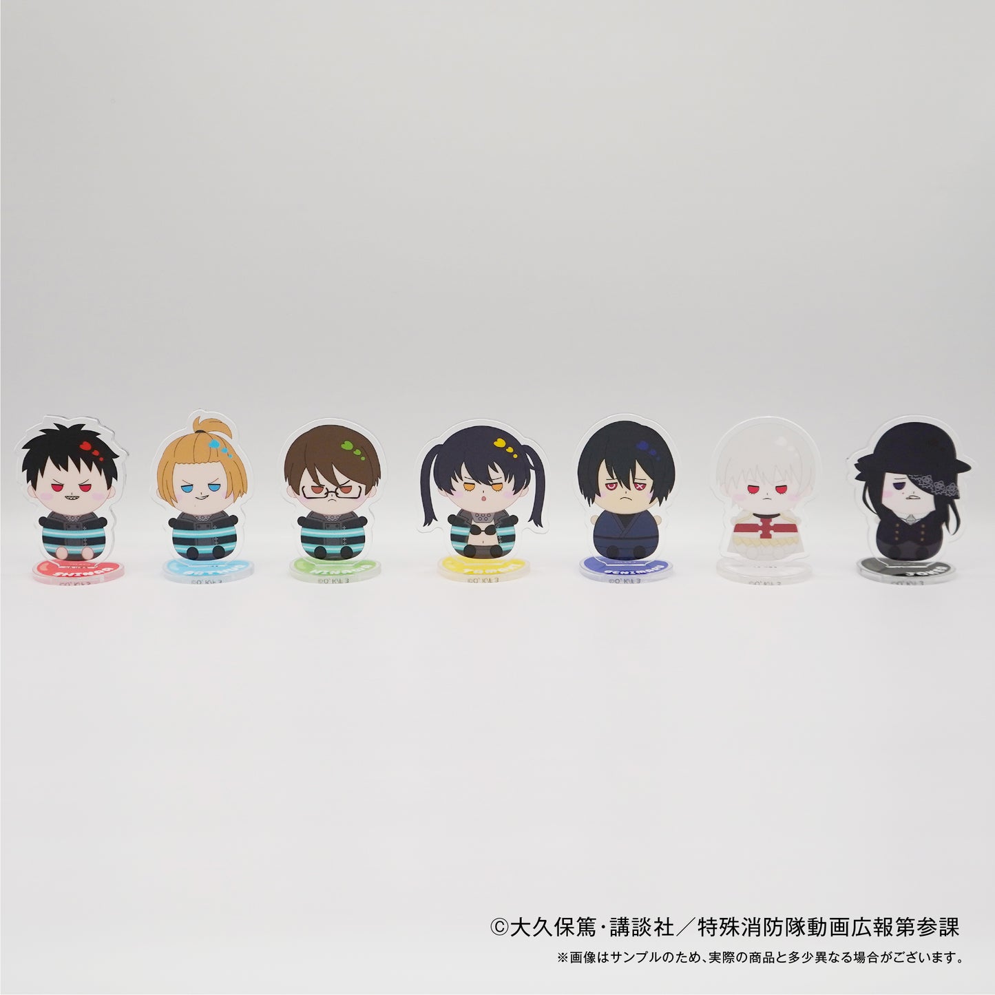 炎炎ノ消防隊　トレーディングもにゅもアクリルスタンド　1BOX（7パック）入り