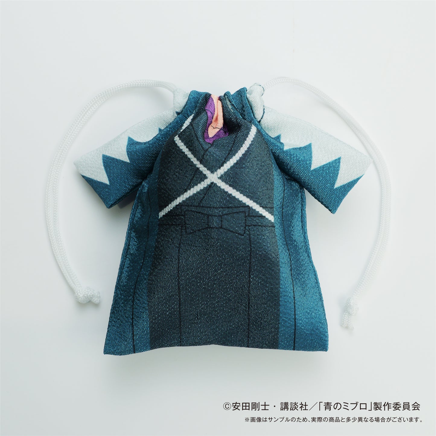 青のミブロ　巾着　沖田 総司